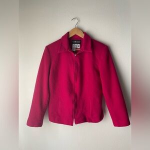 Vintage Sag Harbor Magenta Wool Jacket